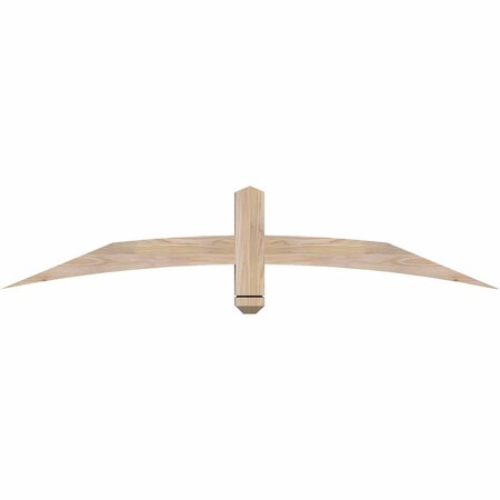 Ekena Millwork Bellingham Smooth Timber Gable Bracket, Douglas Fir, 60"W x 12"H x 3 1/2"D x 3 1/2"F, 5/12 Pitch GBW060X12X0404BEL00SDF